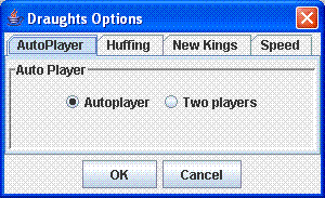 options dialog box